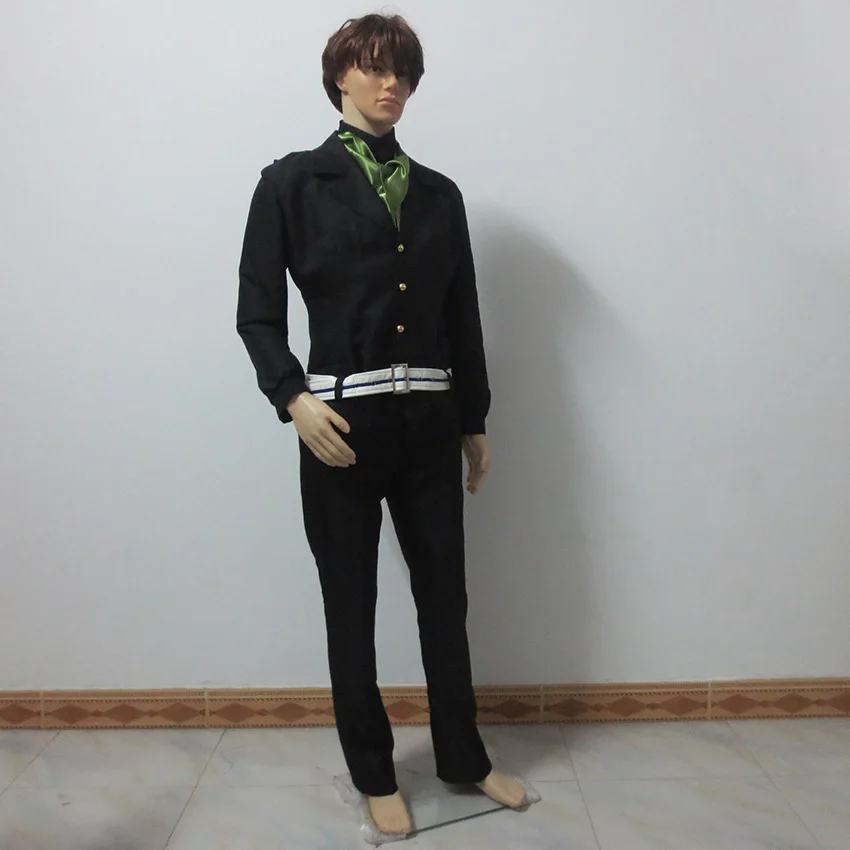 Женский костюм для косплея крокодил черный топ + брюки жилет рубашка шарф |