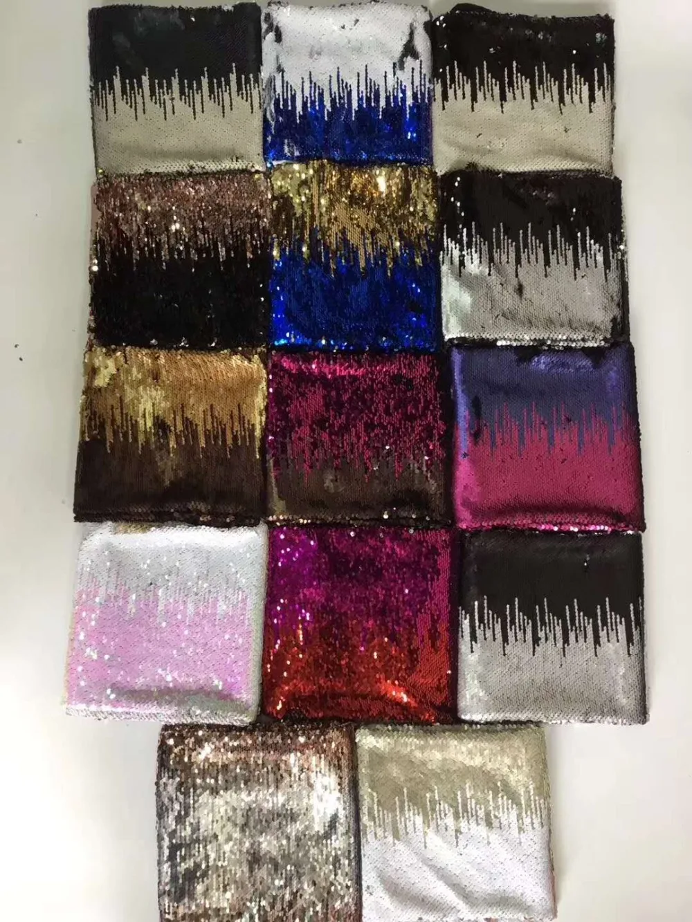 

LASUI 3 yards/1 lot 14 colors multicolor sequin embroidery lace fabric brilliant diy for Latin Dance/evening Dress fabric W0097