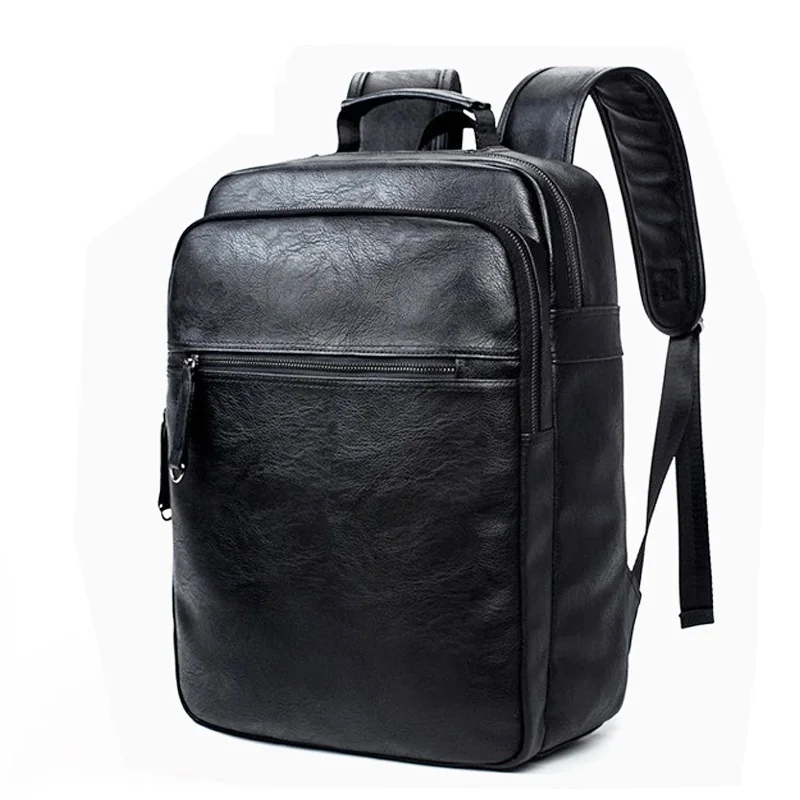 Роскошный брендовый рюкзак для книг мужчин кожаные функциональные
