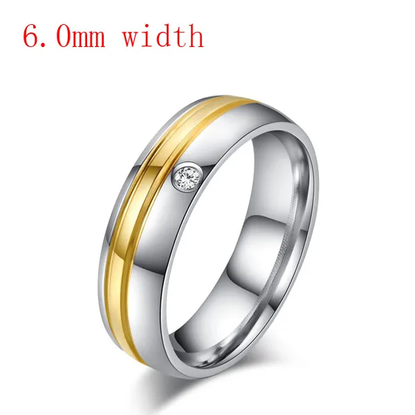 1 piece for male Vnox Нержавеющая сталь обручальное кольцо для Для женщин/Для мужчин элегантный Юбилей ювелирные изделия - Цвет основного камня: 1 piece for male
