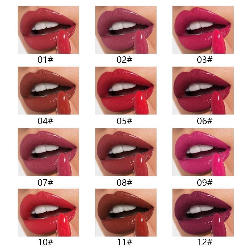 Пудейер 12 цветов блестящий Макияж для губ увлажняющая жидкая губная помада