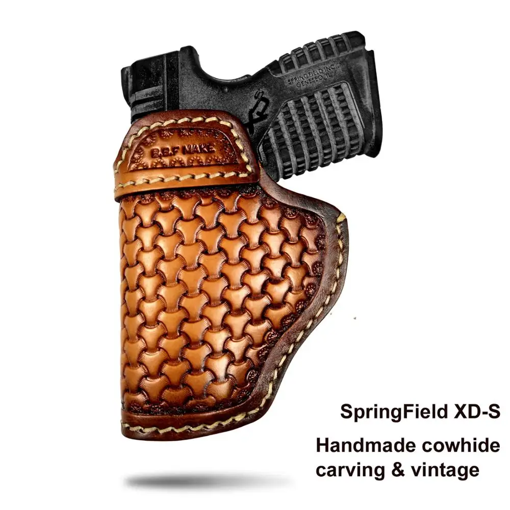 BBF Make сделать кобура для пистолета кожи ручной работы кейс М & P щит Glock 17 19 22 23 25 26 27