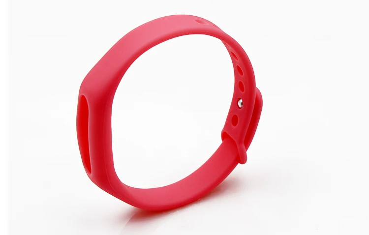 Mi Band 1S сменный Браслет Miband ремешок Браслеты Аксессуары силиконовый ремень 12 цветов - Цвет: Pink
