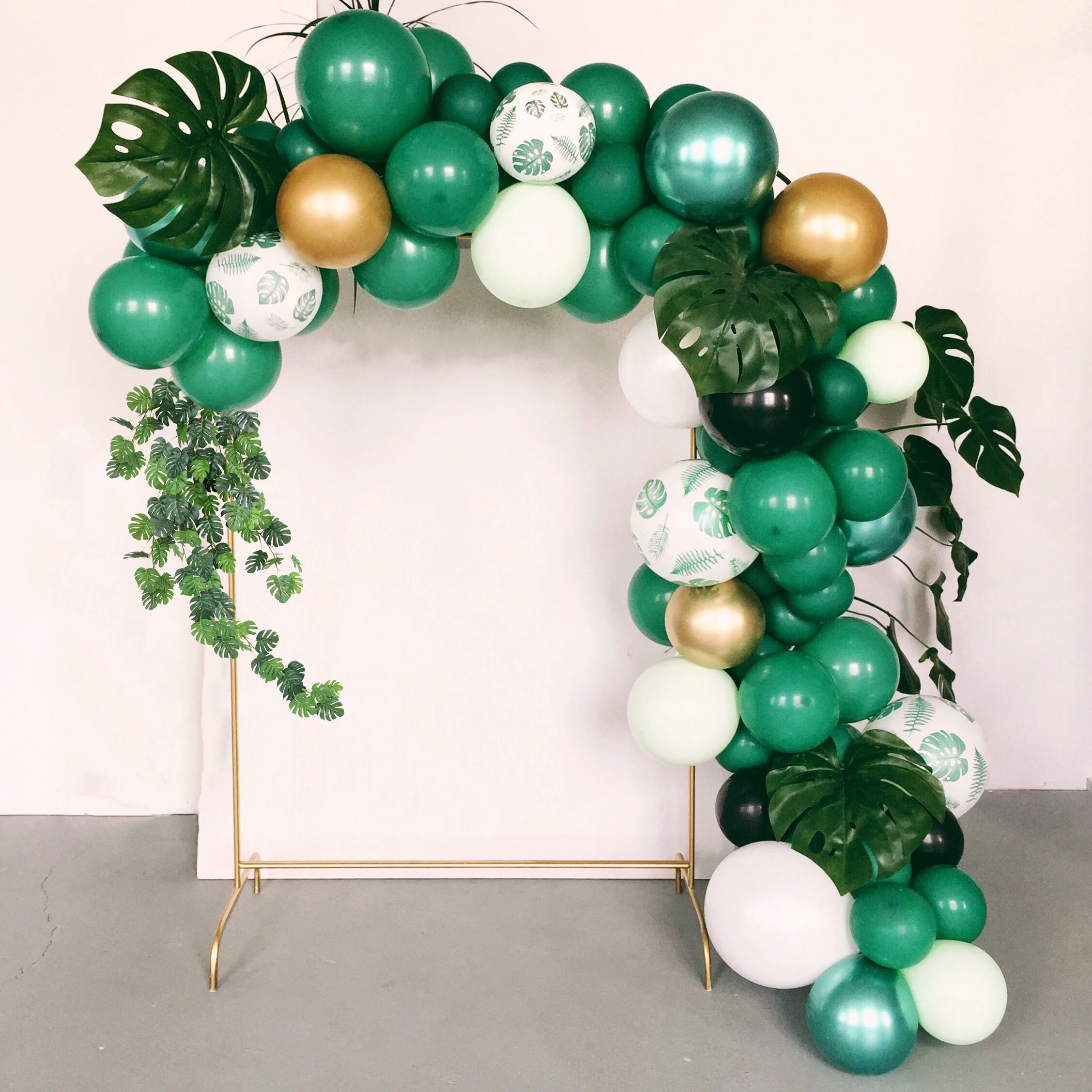 

Hawaiian Tropical Party Decorations Green Palm Leaf Balloons Jungle Safari Party Supplies Ballons Birthday Party Decor Baloon