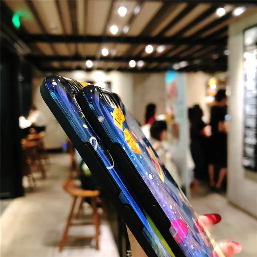 Чехол из ТПУ с изображением космоса для xiaomi redim note 7 mi 9 8 se A2, чехол, Модный мягкий силиконовый чехол для телефона с рисунком blue ray