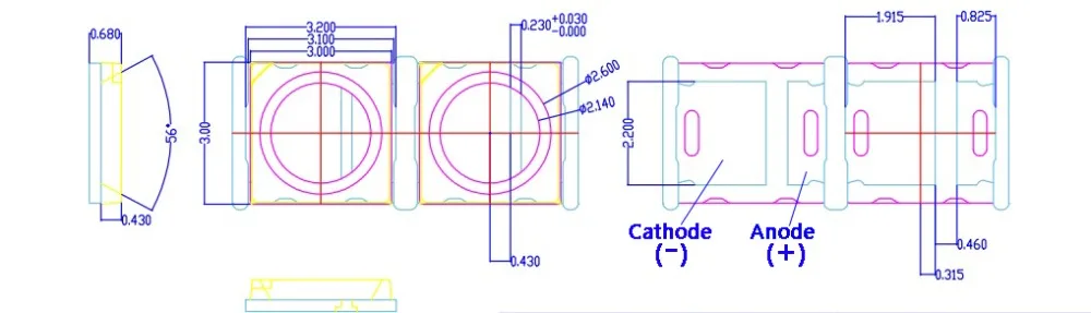 50 шт./лот 1 Вт 9V холодной White5700K 6000 К 6500 3030 посылка диод
