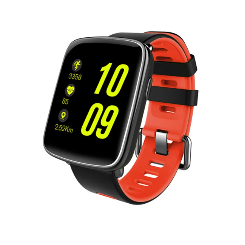 Горячие GV68 PK dm58 Смарт часы IP68 Водонепроницаемый Bluetooth SmartWatch монитор сердечного ритма Удаленная камера для iPhone Android телефон - Цвет: Красный