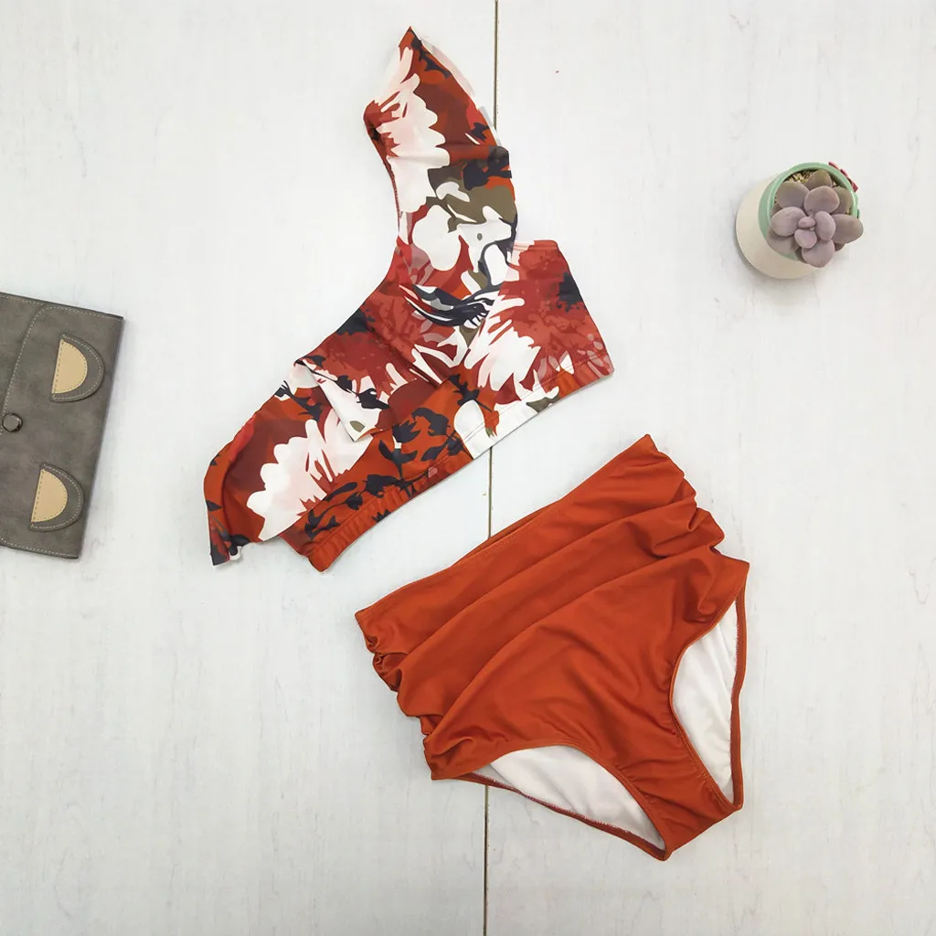 Новый купальник с рюшами 2020 сексуальный женский Женский Бразильский бандо пуш-ап