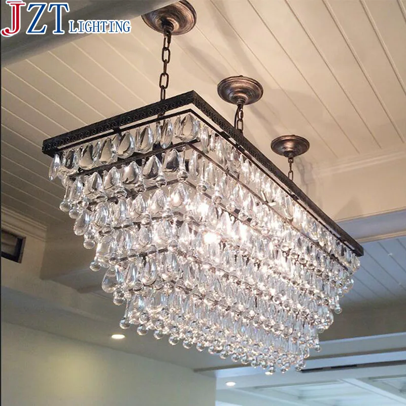 L80 * W 30 см Ретро Железный Арт Бар Хрустальный свет Американская страна креативный