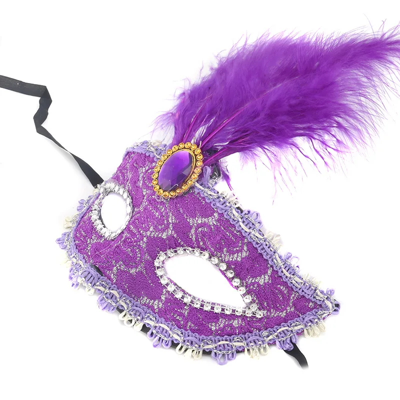 Маска для танцев кружевная со стразами кожаная сексуальная искусственная маска