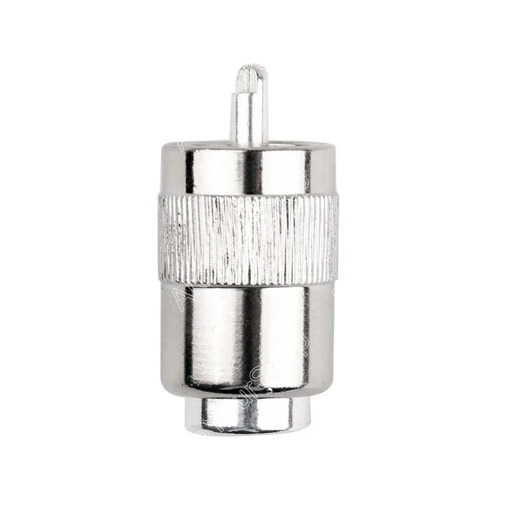 Areyourshop продажа 1 шт. разъем UHF штекер PL259 припоя RG58 RG142 LMR195 RG400 кабель PTFE серебро|silver