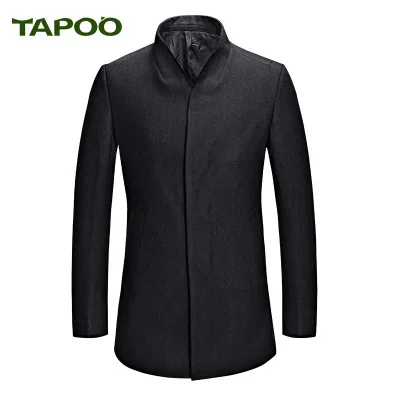 Tapoo 2017 новые модные Для Мужчин's Шерстяные Пиджаки и Куртки зимние кашемировые