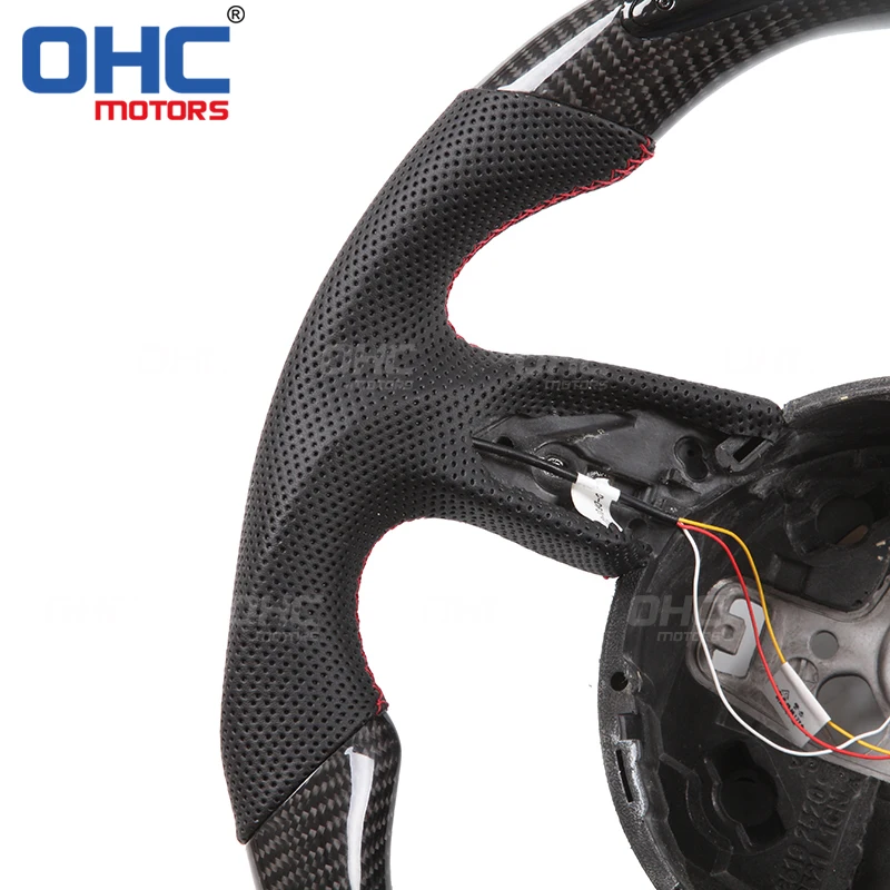Реальные углеродного волокна светодиодный рулевого колеса совместимый для Audi A1