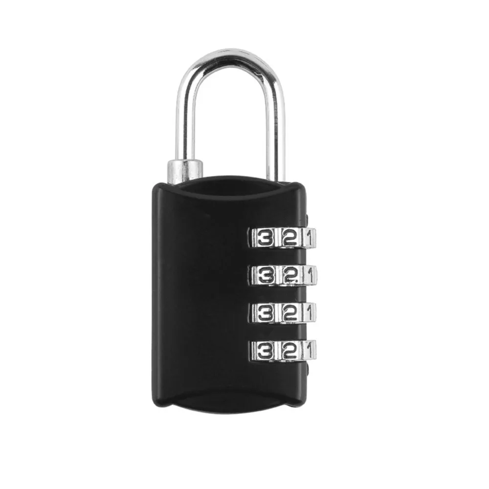 4 Digit Combination Resettable Lock Travel Luggage Suitcase Bag Code Padlock for Backpacks Suitcases Personal Belongings Supply |