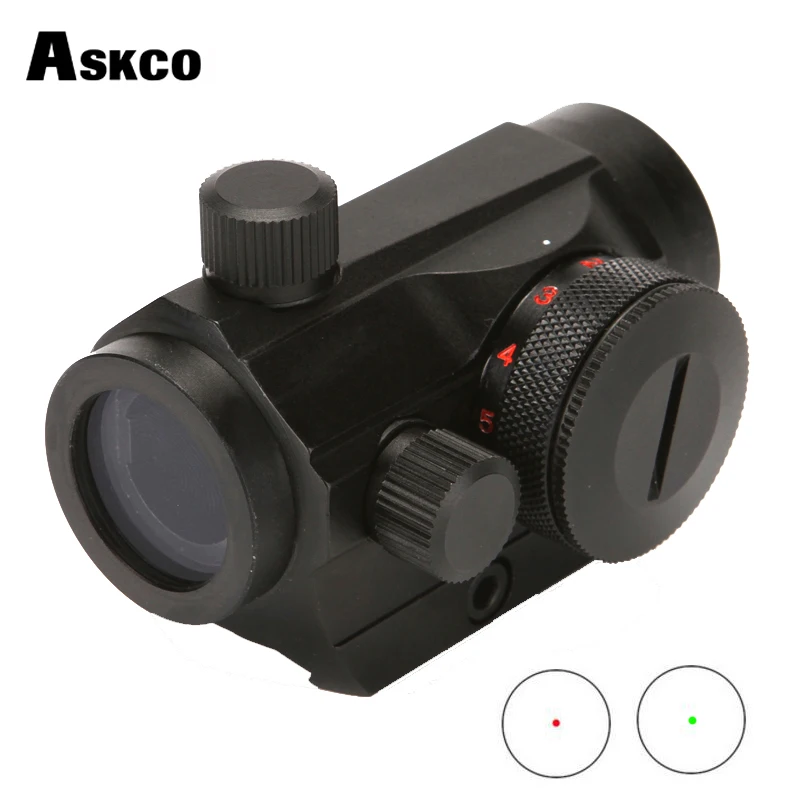 Голографический красный зеленый Micro Dot Rifle Scope Riflescope Black Sight Rail Mount 20 мм черный для