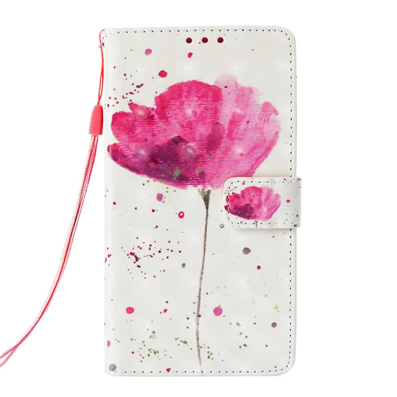 One Flower Люксовый чехол Чехлы для Nokia 2,1 3,1 5,1 6,1 7,1 7 Plus N635 N630 Coque Повседневное кожаный чехол-Бумажник для телефона с карманом для карты P03E - Цвет: One Flower