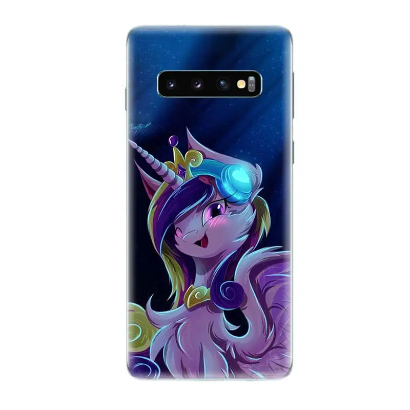 Модный силиконовый чехол для телефона My Little Pony samsung Galaxy S10E S10 S9 S8 Plus Note 9 8 S7 S6 Edge