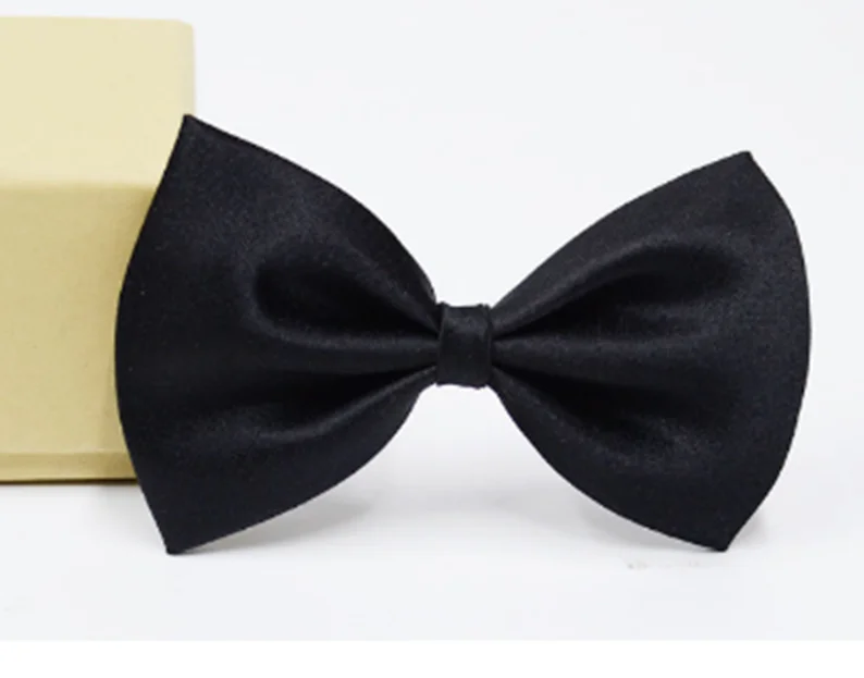 Black bow tie Новинка, 3 цвета, 1 дюйм, широкие, черные, красные, желтые, y-образные, с застежкой на спине, для женщин, мужчин, подтяжки, подтяжки - Цвет: Black bow tie