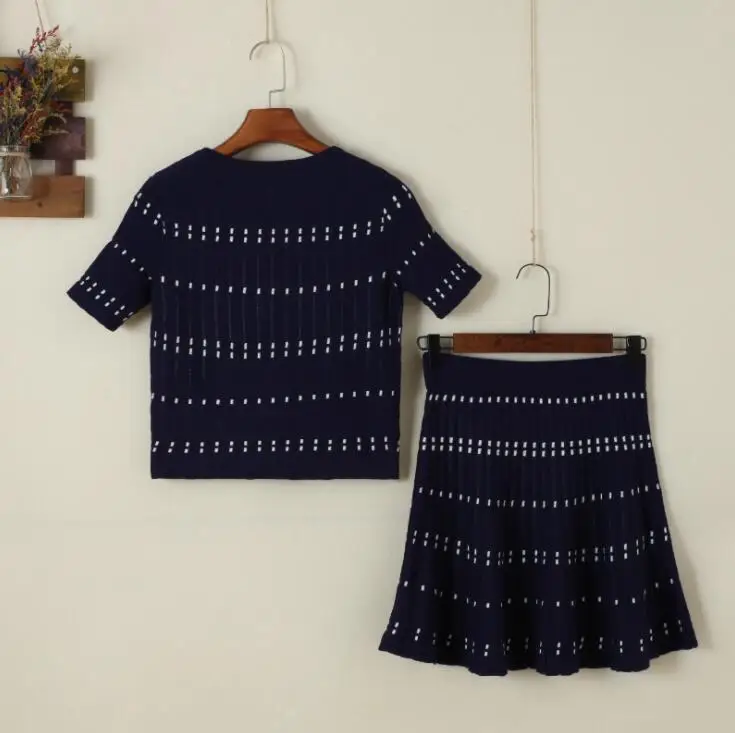 2018 новые летние трикотажные юбки из ледяного шелка модные комплекты с волнистым