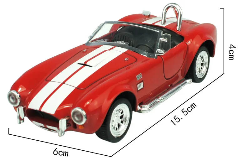 MZ 1:32 Ford Shelby Cobra 427 классический спортивный автомобиль с отступить дверь можно