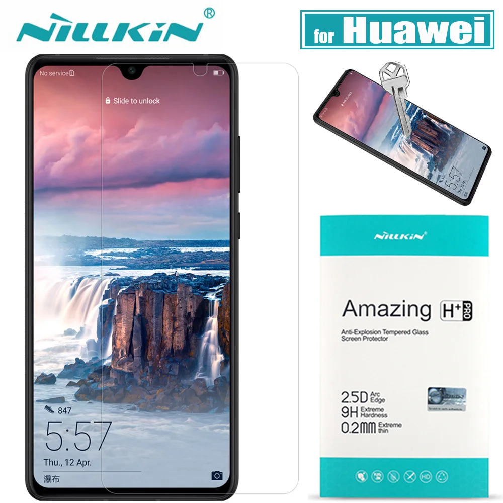 Nillkin huawei P30/P20 Lite Защитное стекло для экрана 9H Защитное стекло для huawei mate 20 X Закаленное стекло для Honor 10 20 Pro