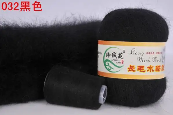 Мягкая пряжа из норковой шерсти ручная вязка длинная шерсть кашемир вязаная