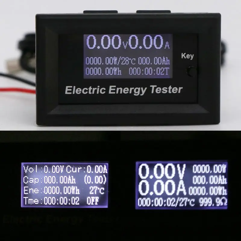 120V 20A цифровой вольтметр постоянного тока измеритель напряжения ЖК дисплей