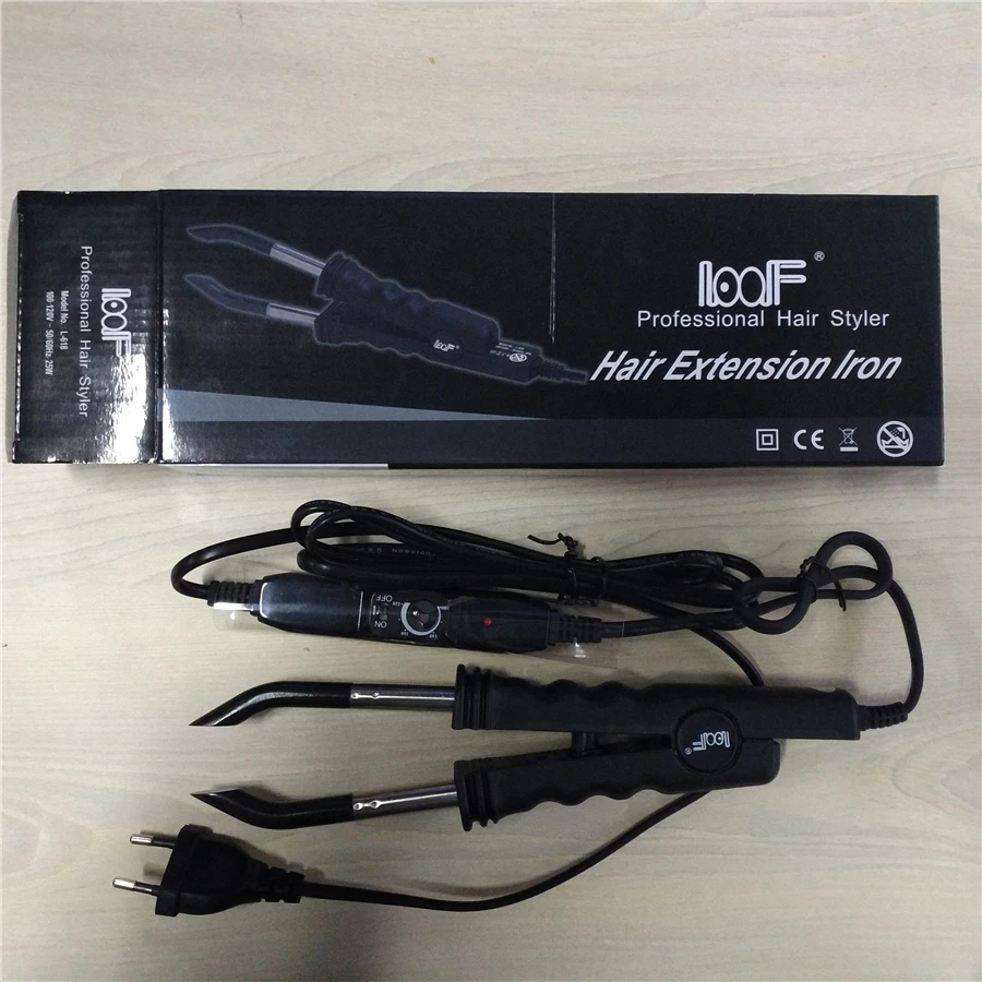 Горячая Распродажа металлические инструменты для наращивания волос LOOF кератин
