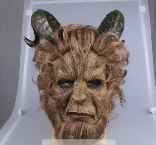 2017 Фильм Красавица и Чудовище маска принца шлем глазный патч лицо Муфель Косплей