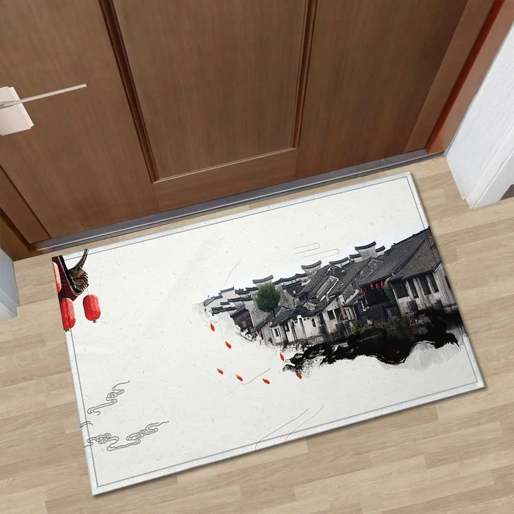 Zeegle Классическая пейзаж картины Коврик Нескользящие ковер коврик с рисунком для