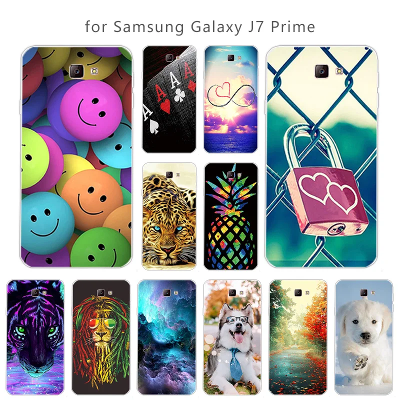 Мягкий ТПУ силиконовый чехол для Galaxy J7 Prime задняя крышка 5 &quotдля samsung SM-G610F Гибкие