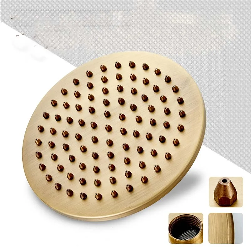 Античный ванной медный смеситель для душа настенный 8 &quotдушевая головка с одной