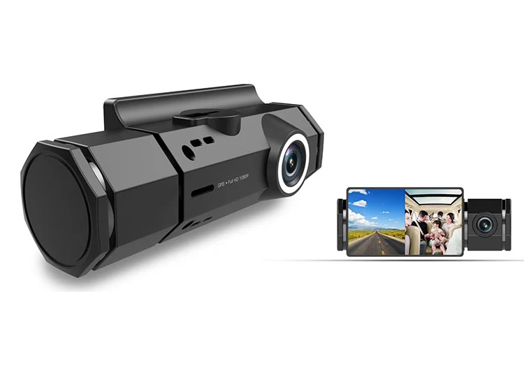 Dual camera with GPS Gps Dash камера Full HD 1920x1080 Автомобильная камера приборная панель видеорегистратор Автомобильный Dash Cam g-сенсор, Автомобильный видеорегистратор с двумя камерами - Название цвета: Dual camera with GPS