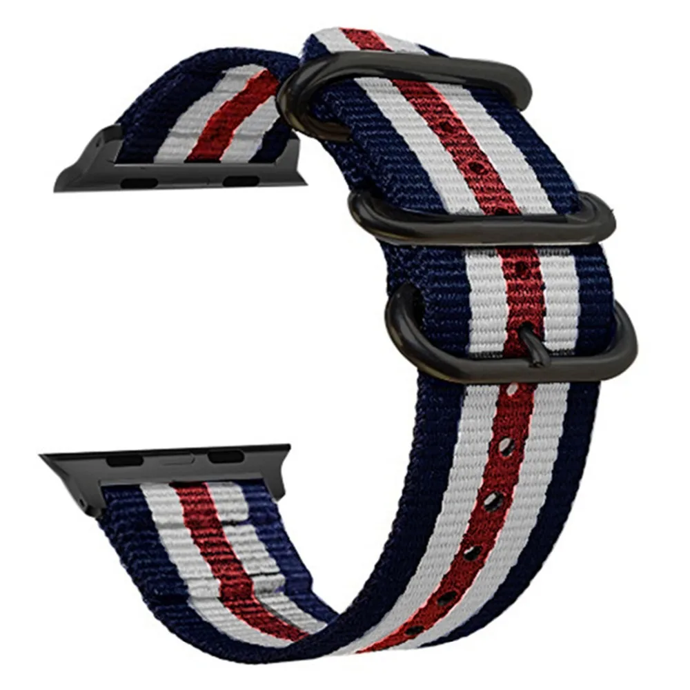 Ремешок Nato для apple watch 4, 5, ремешок 44 мм, 40 мм, ремешок correa iwatch 42 мм, 38 мм, нейлоновый браслет, ремешок для apple watch 4, 3, 2, 1