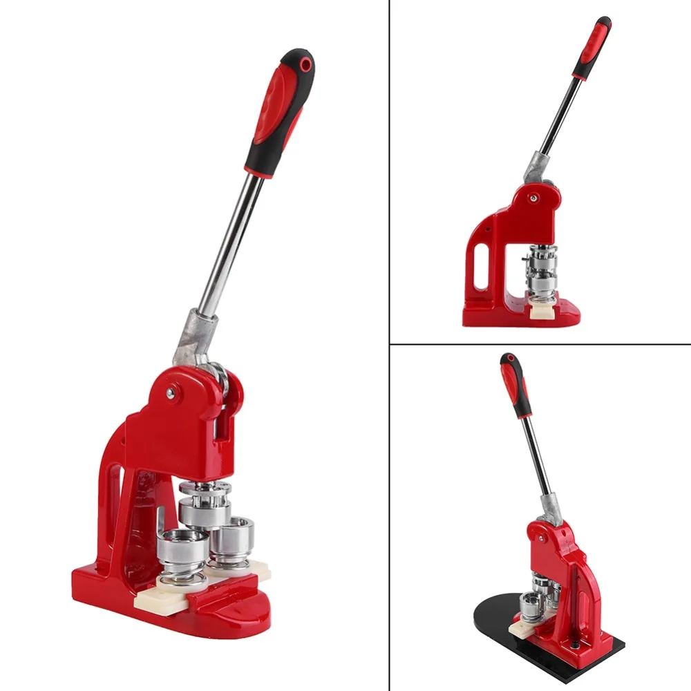 

Button Maker 1 Inch 25mm Button Maker Machine 1000pcs Button Badge Maker Aluminum Frame Free Button Parts and Circle Cutter