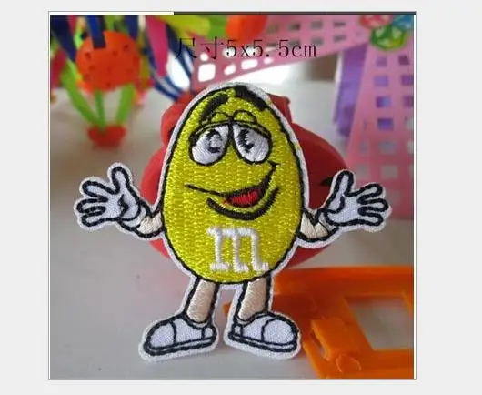 М конфеты вышитые патчи для детской одежды DIY патч | Дом и сад