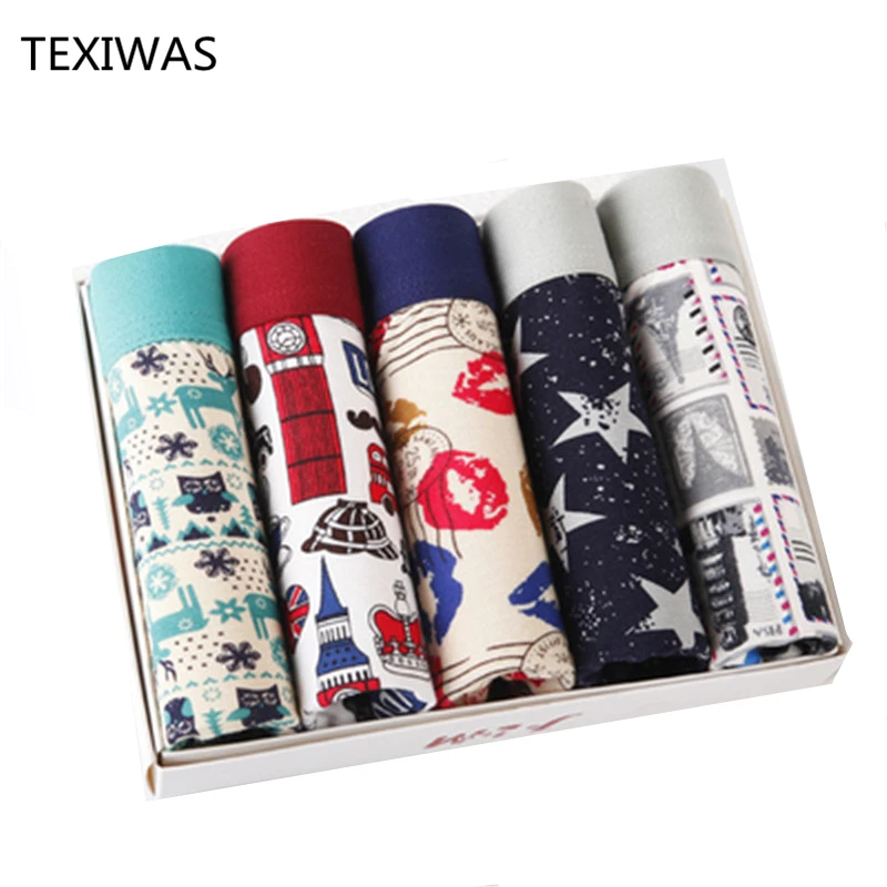 Новинка 2019 мужское нижнее белье с мультипликационным принтом ледяного человека