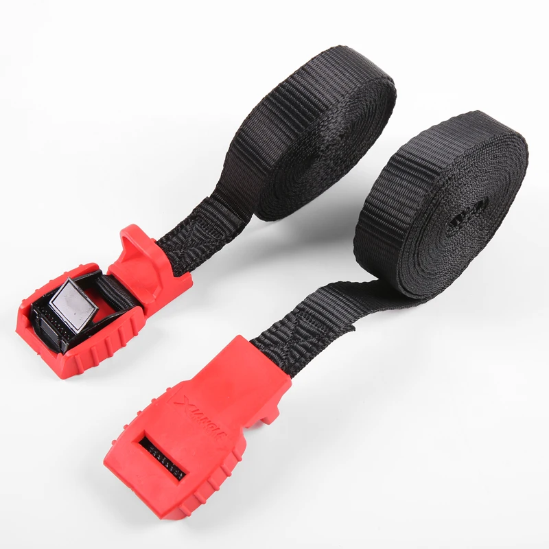 

Heavy Duty 1-Inch Kayak and Sup Lashing Cargo Tie-Down Strap Padded Cam Lock Buckle -2 Pack With Bag