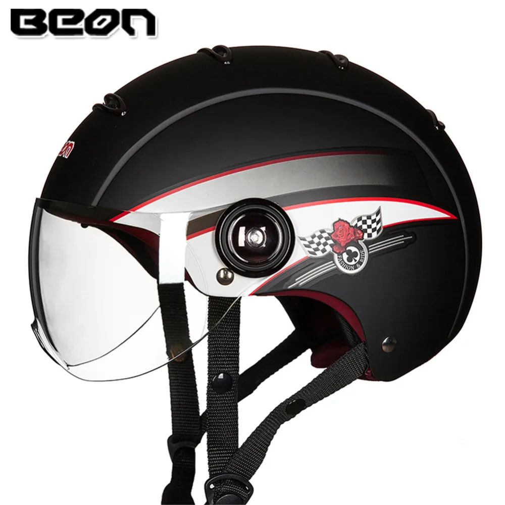 BEON скутер с открытым лицом мотоциклетный шлем Casco Capacete мото шлемы Kask для Motocyklowy
