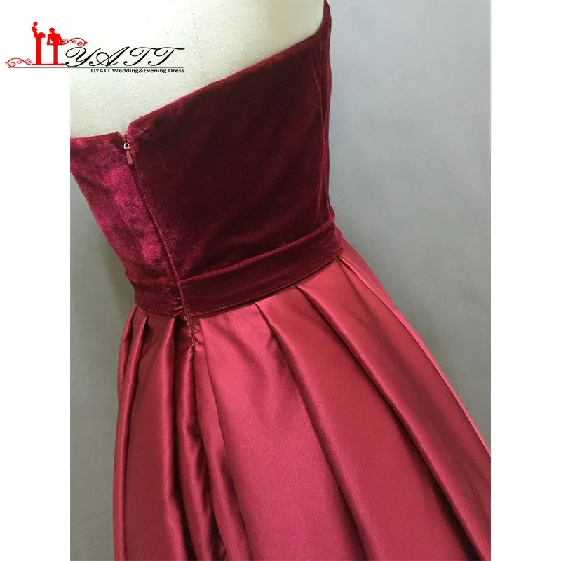 2017 вечернее платье для выпускного вечера реальное изображение бордовый лиф