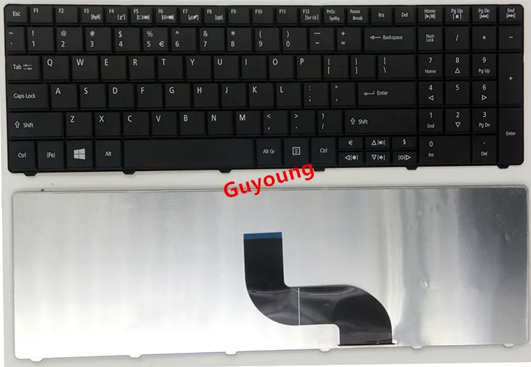 Новая клавиатура для ноутбука США acer Aspire E1-571G E1-531 E1-531G E1 521 531 571 E1-521 E1-571 E1-521G черная с надписями на английском
