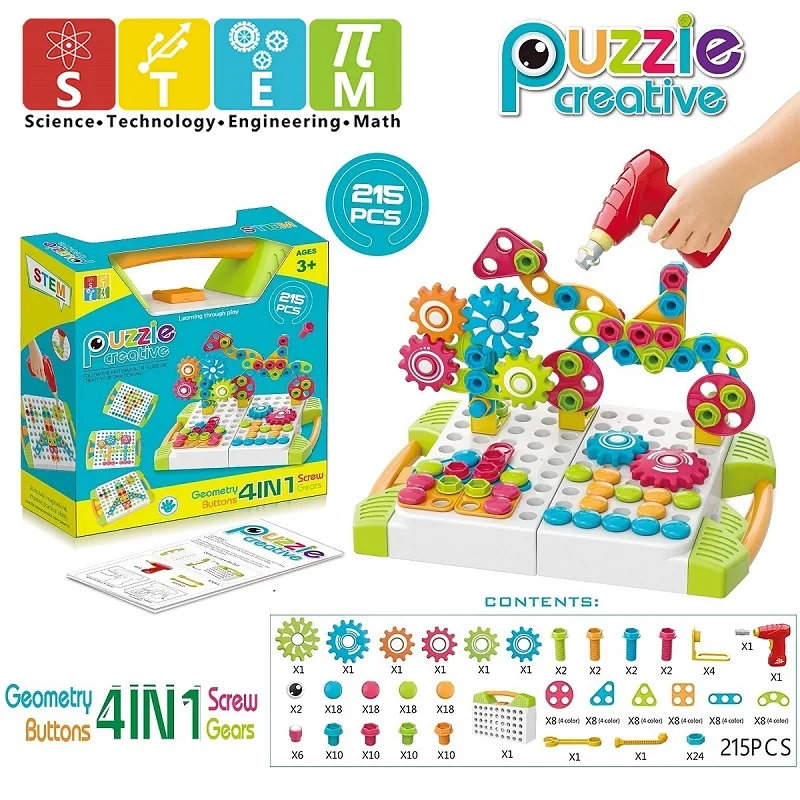 Мозаичный пазл Набор для творчества и снаряжение строительная игрушка детей