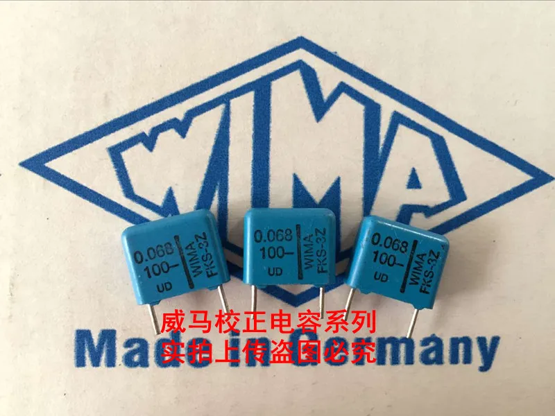 2020 hot sale 10pcs/20pcs WIMA blue capacitor FKS3 100V 0.068uf 100V 683 68n P: 10mm Audio capacitor free shipping