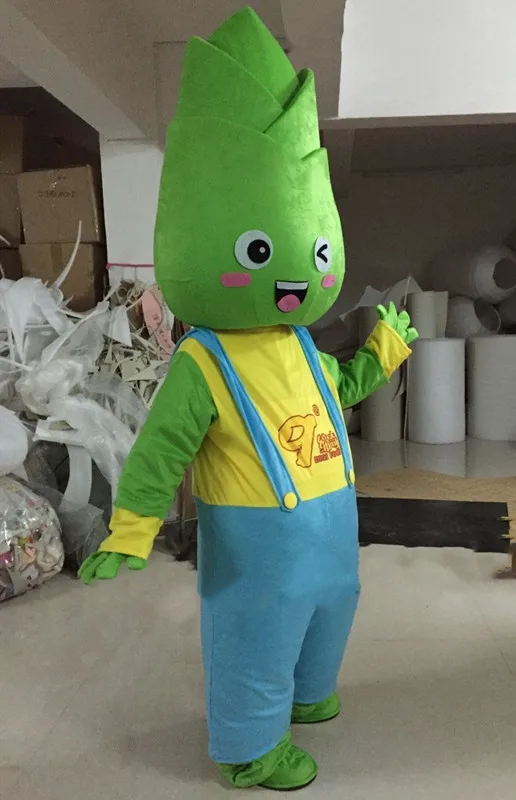 

Banboo Bamboo Shoot Mascot Costume Adult Cartoon Apparel Birthday Party Masquerade Dress Wedding Marriage Halloween Costumes