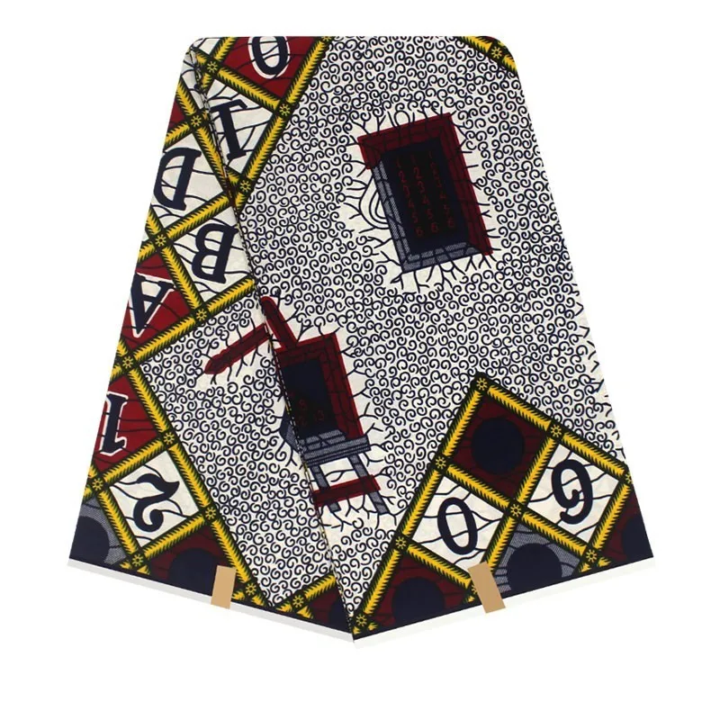 Veritable Wax Veritable Nigerian Lace Fabrics ASO EBI African Cotton Print Ankara Veritable Wax Pagne Africain Wax Veritable - Цвет: as picture