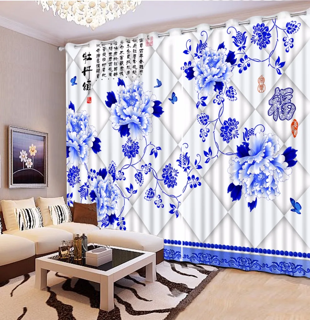 

Blackout Living Room Curtains Polyester/cotton Window Curtain Study Bedroom Home Decor Blackout Shade Kitchen Curtains