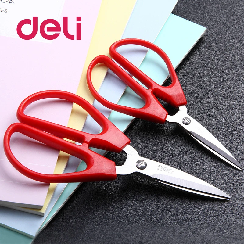 Deli 1 шт. прочные бытовые ножницы из нержавеющей стали Офисные для резки бумаги