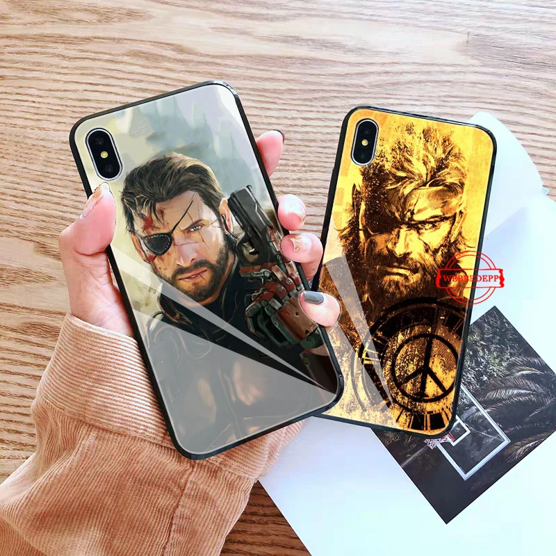 

Metal Gear 5 Game High Quality Glass Phone Case for Apple iPhone 11 Pro X XS Max 6 6S 7 8 Plus 5 5S SE