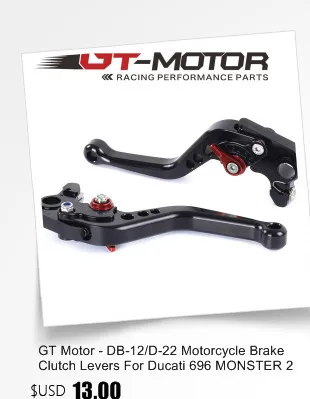 GT мотор-otorcycle выхлопных среднего трубы и глушитель для DUCATI 696 2008- 796/795 2010- Slip-On