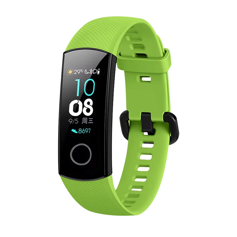 Ремешок силиконовый для смарт часов Huawei Honor Band 5 цветной спортивный браслет band 4